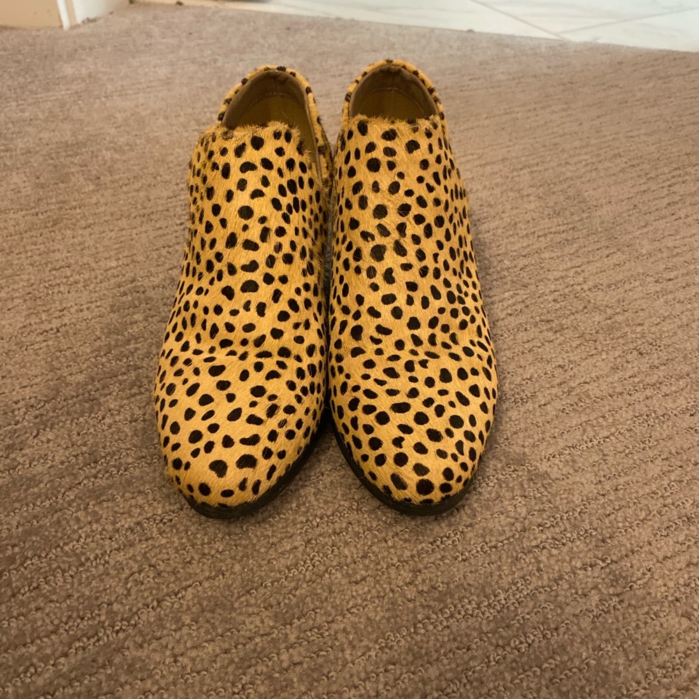 Sole Society Genuine Calf Hair Booties